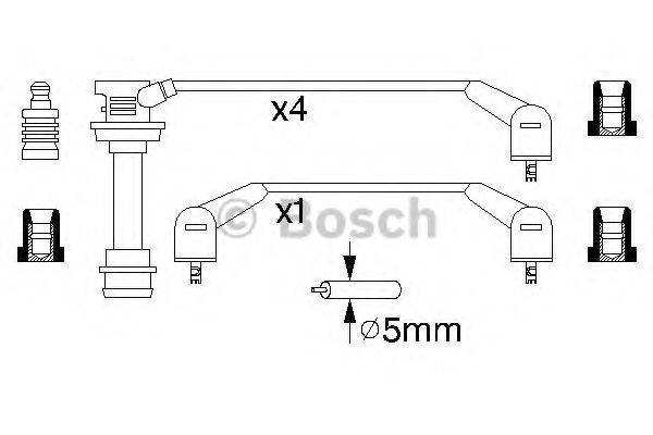 BOSCH 0986356948 Комплект дротів запалювання