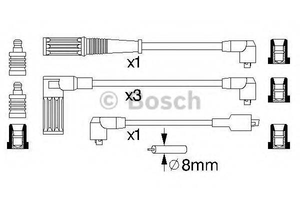 BOSCH 0986357119 Комплект дротів запалювання