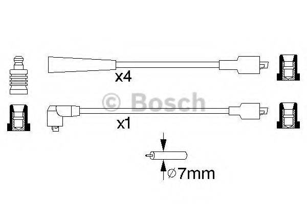 BOSCH 0986357131 Комплект дротів запалювання