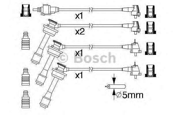 BOSCH 0986357175 Комплект дротів запалювання