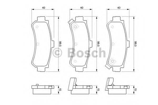 NISSAN AY060 NS014 Комплект гальмівних колодок, дискове гальмо