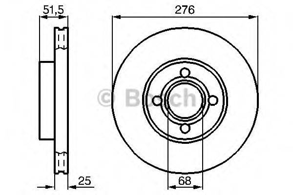 BOSCH 0986478549 гальмівний диск