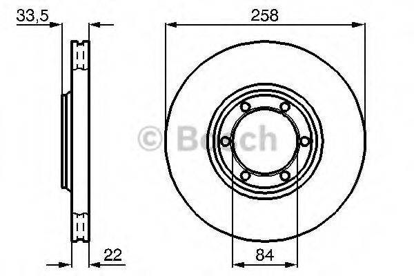 BOSCH 0986478706 гальмівний диск