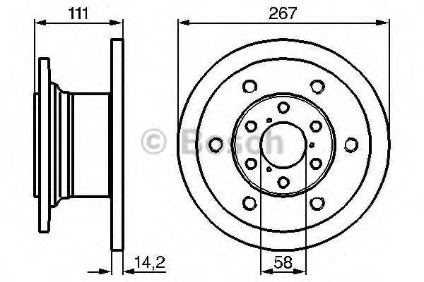 MAGNETI MARELLI 353611506140 гальмівний диск