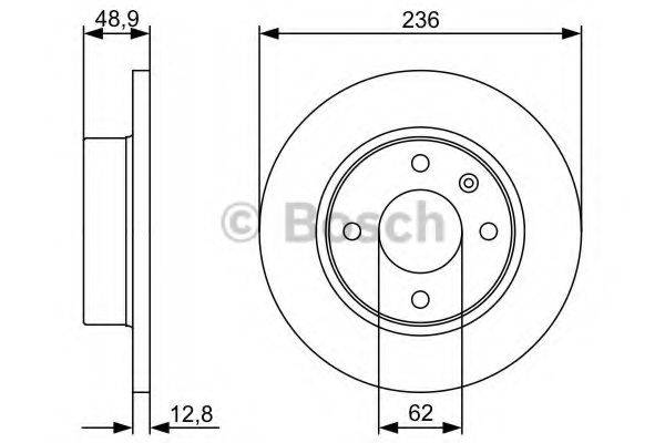 BOSCH 0986479491 гальмівний диск