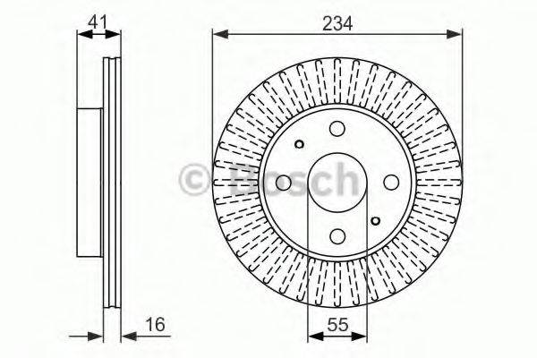 BOSCH BD1435 гальмівний диск