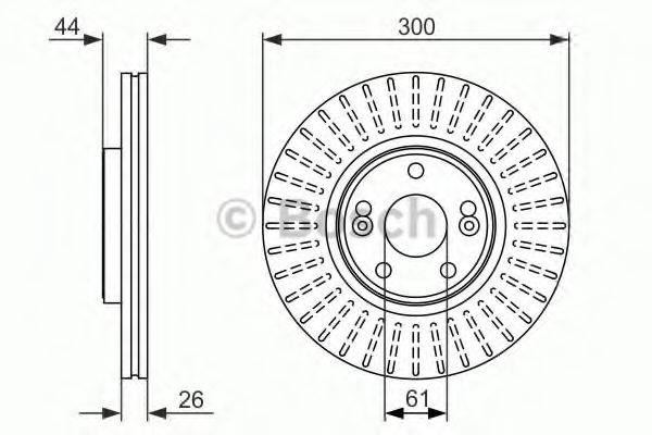 BOSCH 0986479668 гальмівний диск