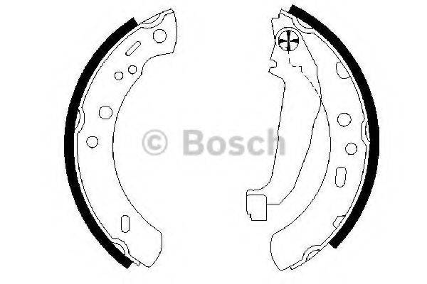 BOSCH 0986487604 Комплект гальмівних колодок