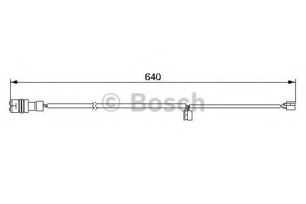 BOSCH 1987474982 Сигналізатор, знос гальмівних колодок