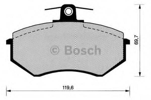 BOSCH BP693 Комплект гальмівних колодок, дискове гальмо
