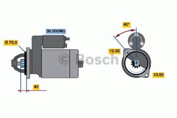 BOSCH 0001107039 Стартер