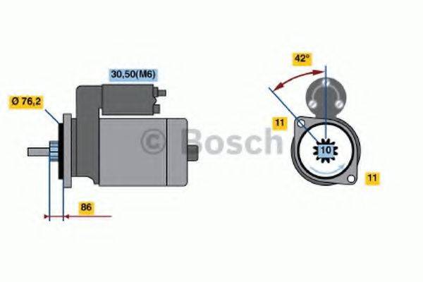 BOSCH 0001110073 Стартер