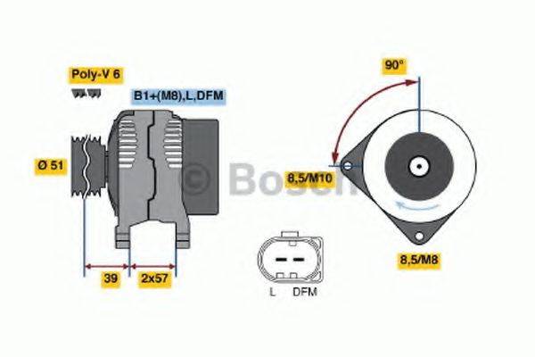 BOSCH 0124325044 Генератор