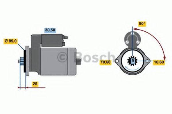 BOSCH 0986016261 Стартер