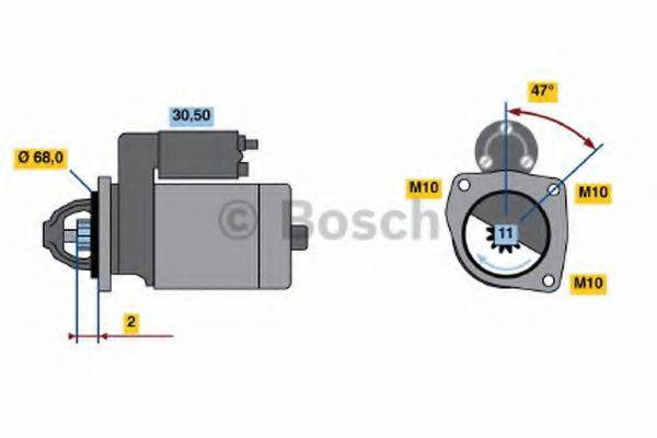 BOSCH 0986018511 Стартер