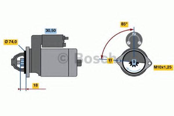 BOSCH 0986020551 Стартер