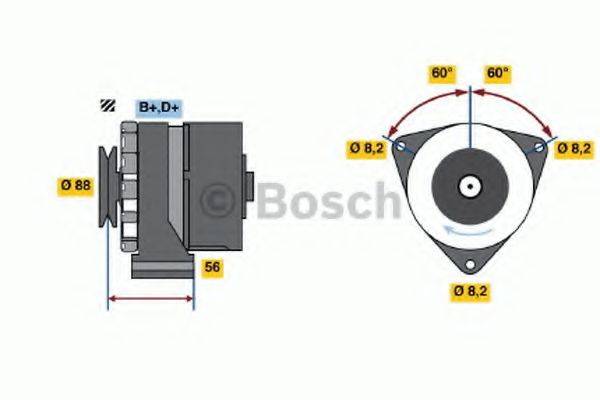 BOSCH 0986031540 Генератор