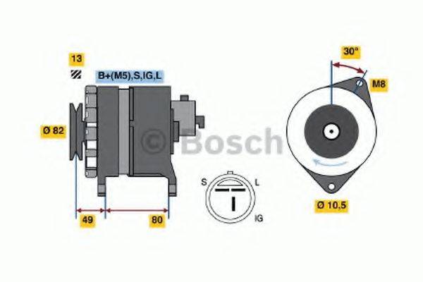 BOSCH 0986038491 Генератор