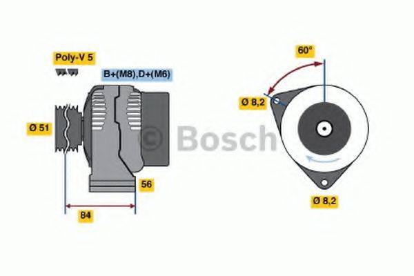 BOSCH 0986039431 Генератор