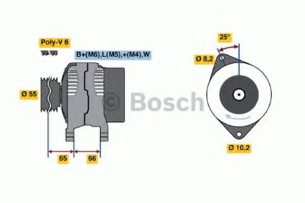 BOSCH 0986040071 Генератор