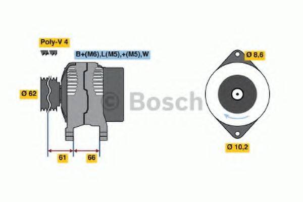 BOSCH 0986040161 Генератор