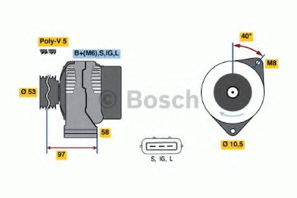 BOSCH 0986041170 Генератор