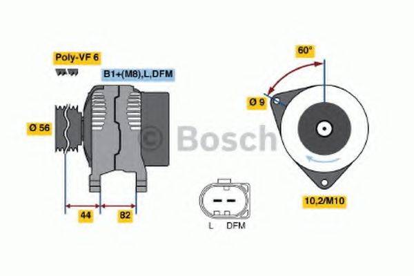 BOSCH 0986044540 Генератор