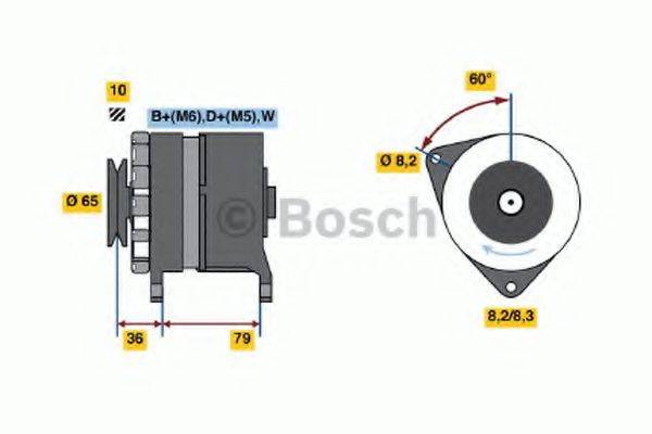 BOSCH 0986044751 Генератор