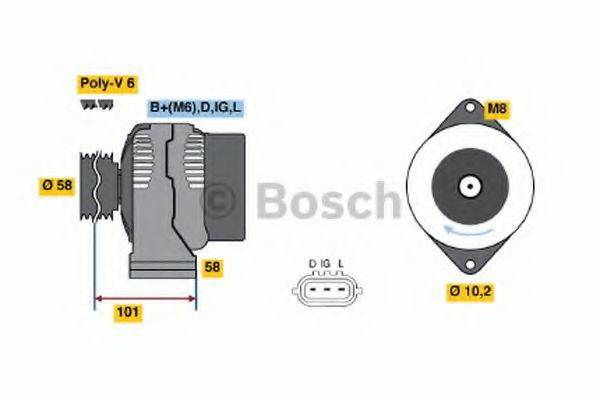 BOSCH 0986045041 Генератор