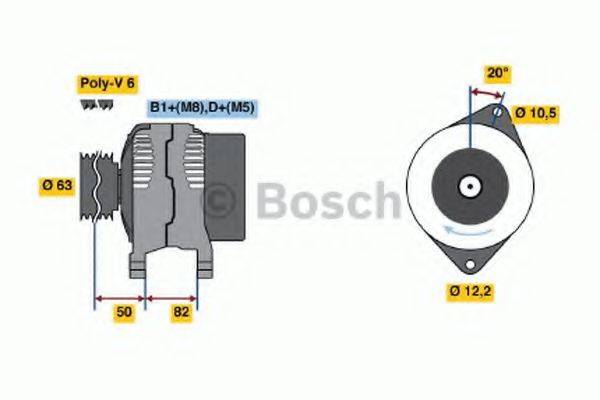 BOSCH 0986046480 Генератор