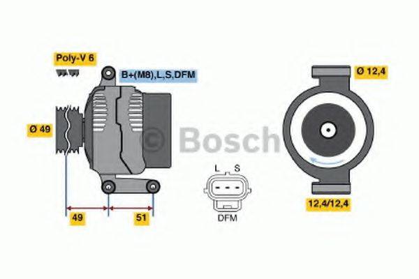 BOSCH 0986049141 Генератор