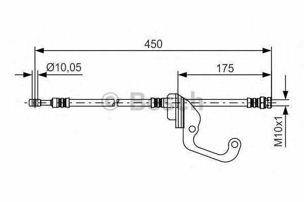 BOSCH 1987481378 Гальмівний шланг