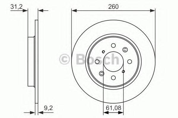 BOSCH 0986479051 гальмівний диск