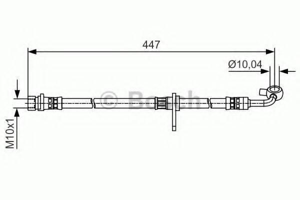 BENDIX 173202B Гальмівний шланг