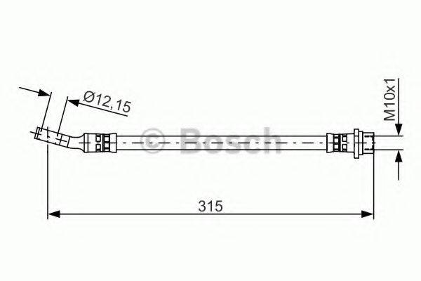 BENDIX 173289B Гальмівний шланг