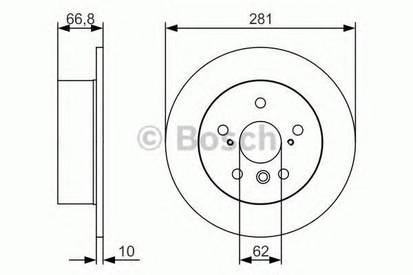 BOSCH 0986479R06 гальмівний диск