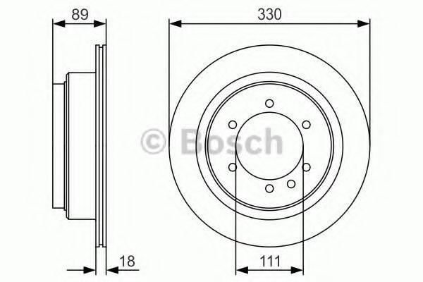 BOSCH 0986479R39 гальмівний диск