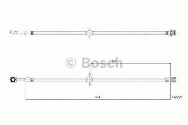 BOSCH 0204B08981 Гальмівний шланг