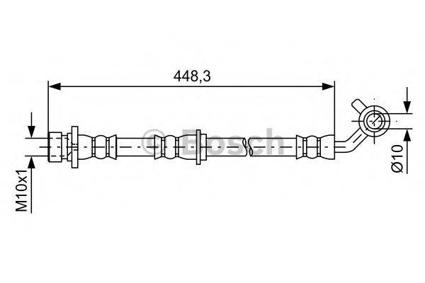 BOSCH 1987481576 Гальмівний шланг