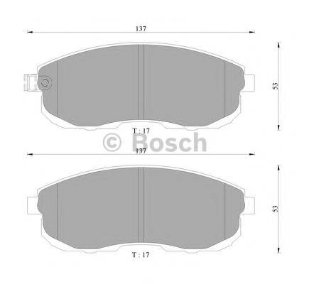 BOSCH 0986AB9239 Комплект гальмівних колодок, дискове гальмо