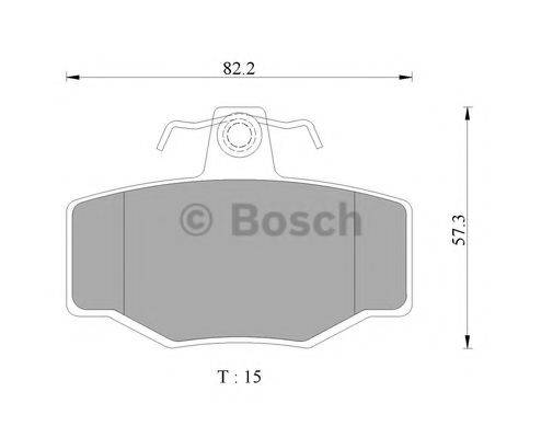 BOSCH 0986AB9399 Комплект гальмівних колодок, дискове гальмо