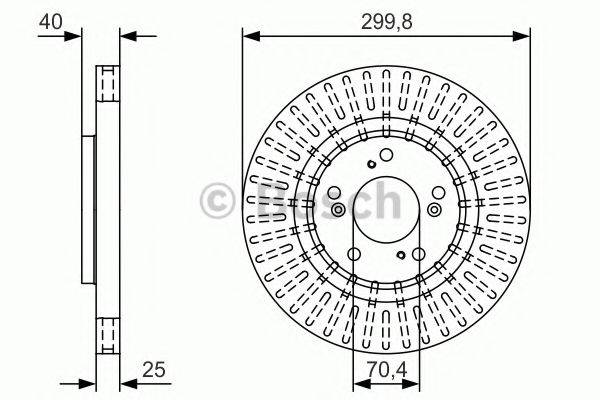 BOSCH 0986479T93 гальмівний диск