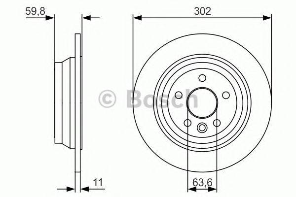 BOSCH 0986479U58 гальмівний диск