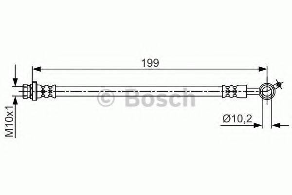 NISSAN 462101KA0C Гальмівний шланг