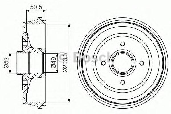 FTE BT1031 Гальмівний барабан