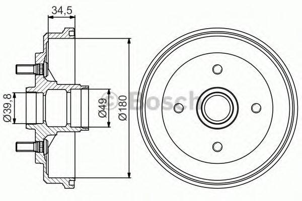 TOYOTA 4204319045 Гальмівний барабан