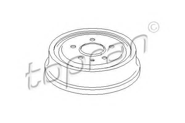 TOPRAN 206050 Гальмівний барабан