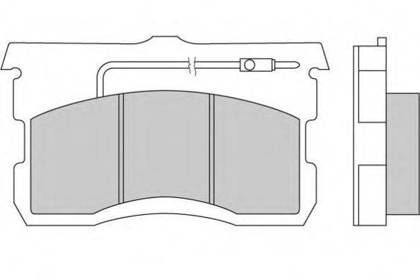 CITROEN DX451234A Комплект гальмівних колодок, дискове гальмо