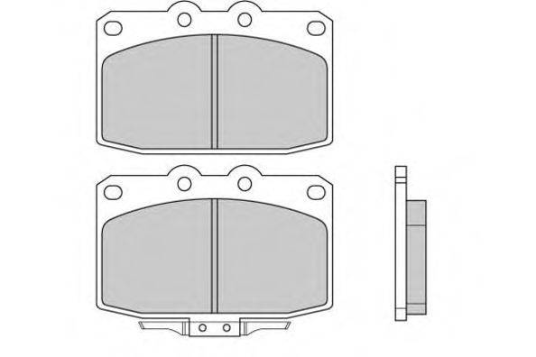 E.T.F. 20879 Комплект гальмівних колодок, дискове гальмо