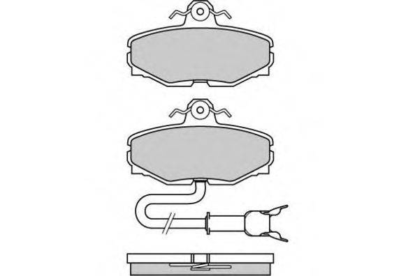 E.T.F. 120467 Комплект гальмівних колодок, дискове гальмо